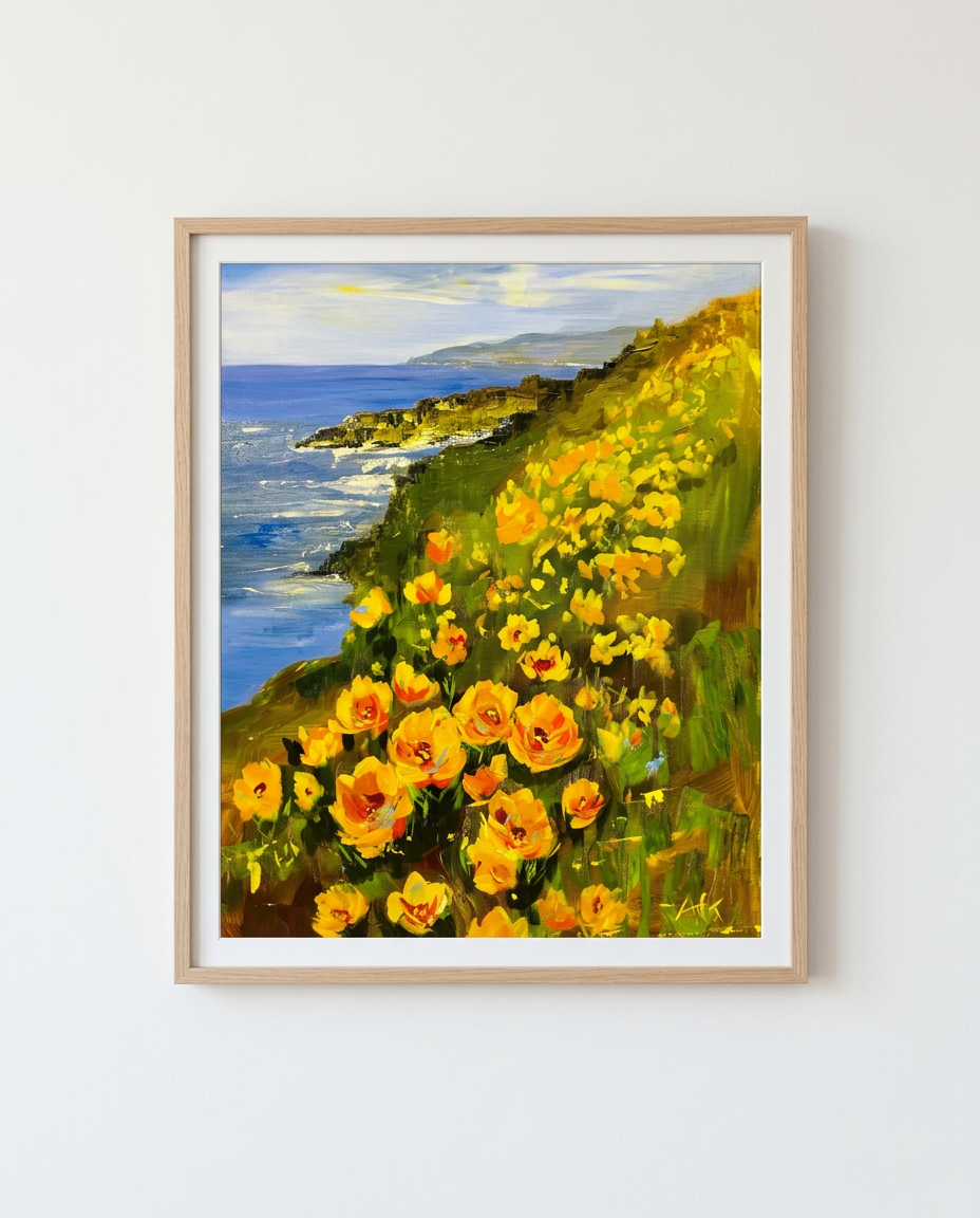 California Poppies — Acrylic on canvas