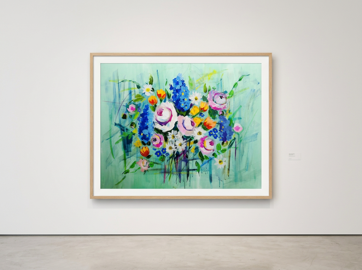 Spring Chorus, Acrylic on canvas, 30 × 40 in